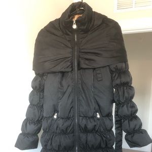 Laundry Black Puffer Coat
